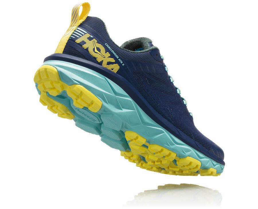 Hoka One One Womens Trail Shoes - Challenger ATR 5 - Blue - XNCO75190